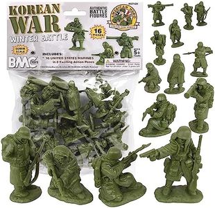 BMC Toys Korean War Winter Battle - 16pc OD Green United States Soldier Figures