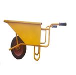AKURA,Heavy Duty Metal Light Weight Single Wheel Barrow Trolley Suitable for Construction Site,Agriculture,Gardening,Industrial,Landscaping,Playground,Material Handling Trolley of Load Capacity 150 kg
