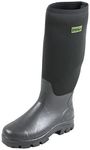 Michigan Black Neoprene Waterproof Wellington Muck Field Fishing Boots Size 10