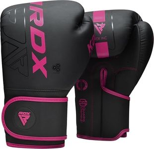 RDX Boxing Gloves Men Women, Pro Training Sparring, Maya Hide Leather Muay Thai MMA Kickboxing, Adult Heavy Punching Bag Gloves Mitts Focus Pad Workout, Ventilated Palm