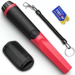 Metal Detector Pinpointer, Hazlewolke IP68 Fully Waterproof Handheld Metal Detectors Wand with 4.5” Detection Depth, 360°Search Hand Held Metal Detector Pin Pointer Accessories for Adults & Kids