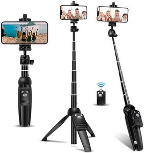 Selfie Stick Tripod bluehorn 42 Inch Aluminum Alloy Selfie Stick Phone Tripod New Model with Wireless Remote Shutter Compatible with All Cell Phones/Live Stream/Vlog/iPhone 16/15/14/13/Android