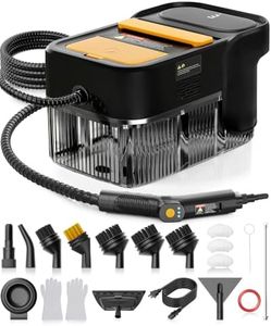 Gautye Steam Cleaner, 3 Level Adjustable Handle, 10s Heat Up, 2.11 Quarts Tank, Handheld Steamer for Cleaning with 18 pcs Accessories, Steam Cleaner for Home for Floor, Dirt, Grease, Grout, Tile, Car