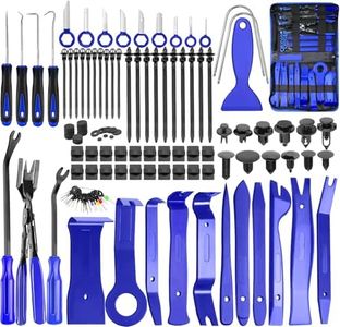 Doaho 238Pcs Trim Removal Tool, Fastener Remover Plastic Pry Tool Kit, Adhesive Cable Clips Auto Push Pin Bumper Retainer Clip Set with Storage Bag for Panel, Radio, Stereo, Audio, Dash, Window