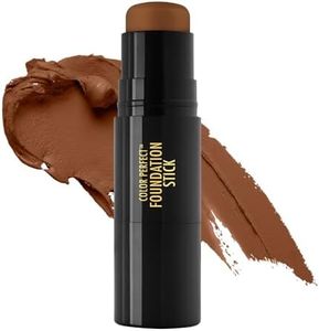 Black Radiance Color Perfect Foundation Stick with Soft Brush Applicator Duo – Buildable, Blendable Versatile Pigment-Rich Formula - Beautiful Bronze