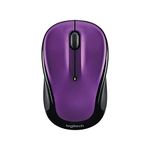 Logitech M325s Wireless Mouse, 2.4 GHz with USB Receiver, 1000 DPI Optical Tracking, 18-Month Life Battery, PC/Mac/Laptop/Chromebook - Vivid Violet