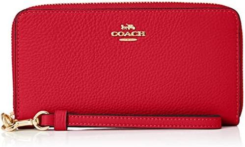Coach PBl LTH LNG ZP ARD W Long Wallet (Round Zipper), IMF8Q, Free Size