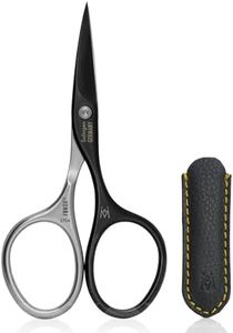 GERMANIKURE Professional Nail Cutter Scissors - Self-Sharpening FINOX22 Titanium Coated Stainless Steel Manicure Tools in Leather Case - Ethically Made in Solingen Germany - 2704