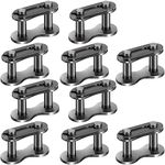 PAGOW 10PCS #41 Roller Chain Connecting Links, Master Manganese Steel Connector Heavy Duty for Bycicles, Mini Bikes, Motorcycles, Go-Karts, Home and Industrial Machinery