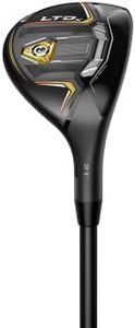 Cobra Golf 2022 LTDX Hybrid Matte Black-Gold Fusion (Men's, Left Hand, KBS PGI 75, Reg Flex, 4h-21), 4