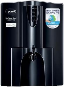 Pureit Eco Water Saver RO+UV+MF+Mineral | 7-Stage | 10L | Up to 60% Saving | Suitable for Borewell, Tanker & Municipal Supply | Table Top | Wall Mountable | Black