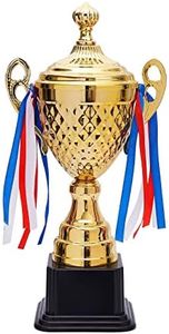 Juvale Large Gold Trophy Cup for Sports Championships, Tournaments, Award Competitions, Spelling Bee (15.2 x7.5 x 4.75 in)