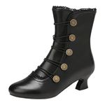 WKAYsIV Wide Calf Boots Ladies Ankle Boots | Women Platform Shoes | Ladies Zip Boots | Women Winter Shoes | Ladies Warm Boots | Women Wedge Heel Shoes | Ladies Suede Boots Sizes 3-8 Garden 6 24.99