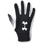 Under Armour Men UA Field Player's Glove 2., Robust Fingerless Gloves for Protection and Grip, Breathable Gym Gloves with Elasticated Cuff, ColdGear® Infrared Weight Lifting Gloves in Black/White