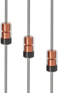BlueStars Upgraded 50 Pcs 1N34A 1N34 Schottky Diode 50mA 65V DO-35 (DO-204AH) IN34A IN34 Axial for TV FM AM Radio Detection