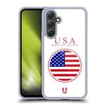 Head Case Designs Flag of the United States of America USA Flag Patches Set 2 Soft Gel Case Compatible With Samsung Galaxy A54 5G