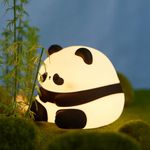 DREAMING MY DREAM Cute Panda Night Light, LED Squishy Novelty Animal Night Lamp, 3 Level Dimmable Nursery Nightlight for Breastfeeding Toddler Baby Kids Decor, Cool Gifts for Kids