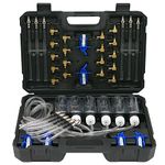 XiTuanYuan 6 Cylinder Diesel Injector Flow Meter Adaptor Set Common Rail Leak Off Tester Kit Fuel Pressure Set (24 pcs)