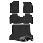 Naibeve- Floor Mats Car Carpet for 2023 2024 2025 Cadillac Lyriq - All Weather Custom Fit for Cadillac Lyriq Floor Mats Cargo Mat Cargo Liner Accessories