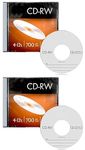 Premium Brand CD-RW 700 MB 12X Speed 700MB Storage (Pack of 2)