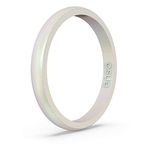 Enso Rings Halo Legend Silicone Ring - Made in The USA - an Ultra Comfortable, Breathable, and Safe Silicone Ring - Men's and Women's Silicone Wedding Ring (Unicorn, 7)