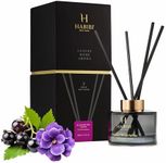 H Habibi Blooming Love Reed Diffusers for Home – Luxury Home Reed Diffuser Set with 150 ML Oil Diffuser and 4 Bamboo Sticks – Fruity Floral Scent Diffusers for Home – Long-Lasting Fragrance Diffuser