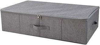 iwill CREATE PRO Under Bed Storage Container, Underbed Shoe Storage Organizer Box with Lid,Dark Gray