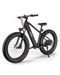 Hiboy P6 Electric Bike for Adults, 45KM/H 100KM Range 1000W Peak Motor 48V 13Ah Removable Battery Ebike, 26” x 4.0" Fat Tire Electric Bicycle, 7 Speed, UL 2849 Certified