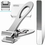 EBEWANLI Straight Edge Nail Clipper, 17mm Wide Jaw Opening Extra Large Toenail Clippers for Thick Nails, Heavy Duty Toe Nail Clippers for Men, Adult, Seniors Thick Toenails