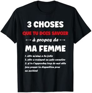 Cadeau amoureux copain humoristique Humour couple jalousie T-Shirt