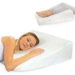 Xtreme Comforts Wedge Pillows (27" x 25" x 7") Memory Foam Bed Wedge Pillow for Sleeping - Great for Acid Reflux, Snoring, Back Pain, and Heartburn (25" x 27" x 7")