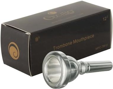 Cecilio Trombone Mouthpiece,12C, Silver Plated