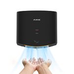 AIKE Hand Dryer 10 Seconds to Dry, High Speed Energy Saving Electric Hand Dryer Automatic, Commercial Hand Dryer for Kitchen, Bathroom and Toilet AK2630S 220v 1400W Black