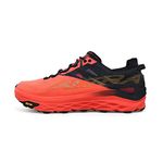 ALTRA Men's Mont Blanc Trail Running Shoe, Coral/Black, 12, Coral/Black, 12