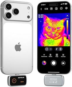 GW340 Thermal Camera for iPhone/Android/Tablet, Thermal Imager 256 x 192 IR Resolution iOS 17/16/15 Series & iPads USB-C Port, Home Inspection, HVAC, Automotive -4°F~1022°F Range, 25Hz Video Recording