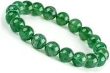 NEVINE GREEN JADE Powerful Bead Crystal Stone Reiki Unisex Talisman Nazar Bracelet- Amulet for Prosperity & Success,career balanced & stable, Used for Spirituality