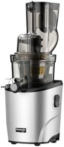 Kuvings REVO830S Slow Juicer with Double Filling Opening and Automatic Cutting System, Light Silver Matt