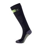 OTTERSHELL Waterproof Knee Length socks. For outdoor activities golf running cycling hiking walking. Stay warm are dry in cold wet and windy weather. (Large Black - Long)