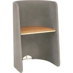 Safco Products Roam Touchdown Workstation, Beech/Dark Gray