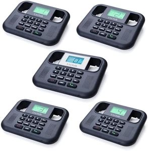 UniTalk Wireless Intercoms for Home & Office, Two-Way Real-time Full-Duplex Voice System with Offline Voice Control & Monitor Function, Clear Sound, Up to 800 Meters (1/2 Mile) Range (UT-001-1F4P)