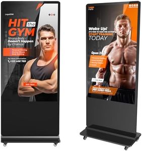 JASZDOT Digital Signage Display, Touchscreen Digital Kiosks & Interactive Displays 4K LCD Totem Floor Standing Auto AD Player with USB/HDMI/WiFi Android OS(65'' Non-Touch)