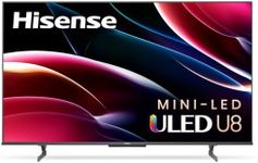 Hisense 75U8H QLED Series Quantum 4K ULED Mini-LED 75-Inch Class Google Smart TV (75U8H, 2022 Model), Black