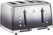 Russell Hobbs 4 Slice Eclipse Toaster with faster toasting technology (Independent slots, Lift & look, 6 Browning levels, Frozen/Cancel/Reheat with indicator lights, 850W, Midnight Blue) 25141