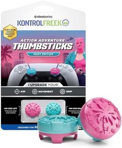 KontrolFreek Performance Thumbsticks - Heist Edition - For Playstation 5 (PS5) and Playstation 4 (PS4) Controller - Blue/Pink