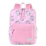 Kasqo Kids Backpack for Girls, Water-Resistant Toddler School Backpack Lightweight Preschool Kindergarten Bookbags Daycare Schoolbag with Chest Strap