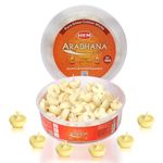 HEM Aradhna Pure Ghee Diya with Batti Pack of 100 Diyas | Pooja Room Items for Home | Wax Free | Ghee Wicks for Prayers, Rituals & Special Occasions | 30 mins Burning Time