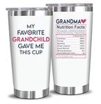 NewEleven Mothers Day Gifts for Grandma - Grandma Gifts from Granddaughter, Grandson - Birthday Gifts for Grandma, Nana, Gigi, Mimi, Grammy from Grandchildren, Grandchild - 20 Oz Tumbler