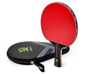 Rydla Professional Ping Pong Paddle – A Table Tennis Racket to Take Your Skill to The Next Level with Carbon Fiber Technology & Ergonomic Design – Premium Rubber & Sponge for Powerfull Speed & Spin.