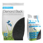 Aqua Natural Bio Substrate and Dry Substrate kit for New and existing Aquariums, Diamond Black, BIOKIT004