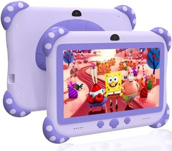 YINOCHE Kids Tablet 7 inch Toddler Tablet for Kids WiFi Tablets 32G Android Dual Camera Parental Control with Kids app Pre-Installed YouTube Netflix (Purple)
